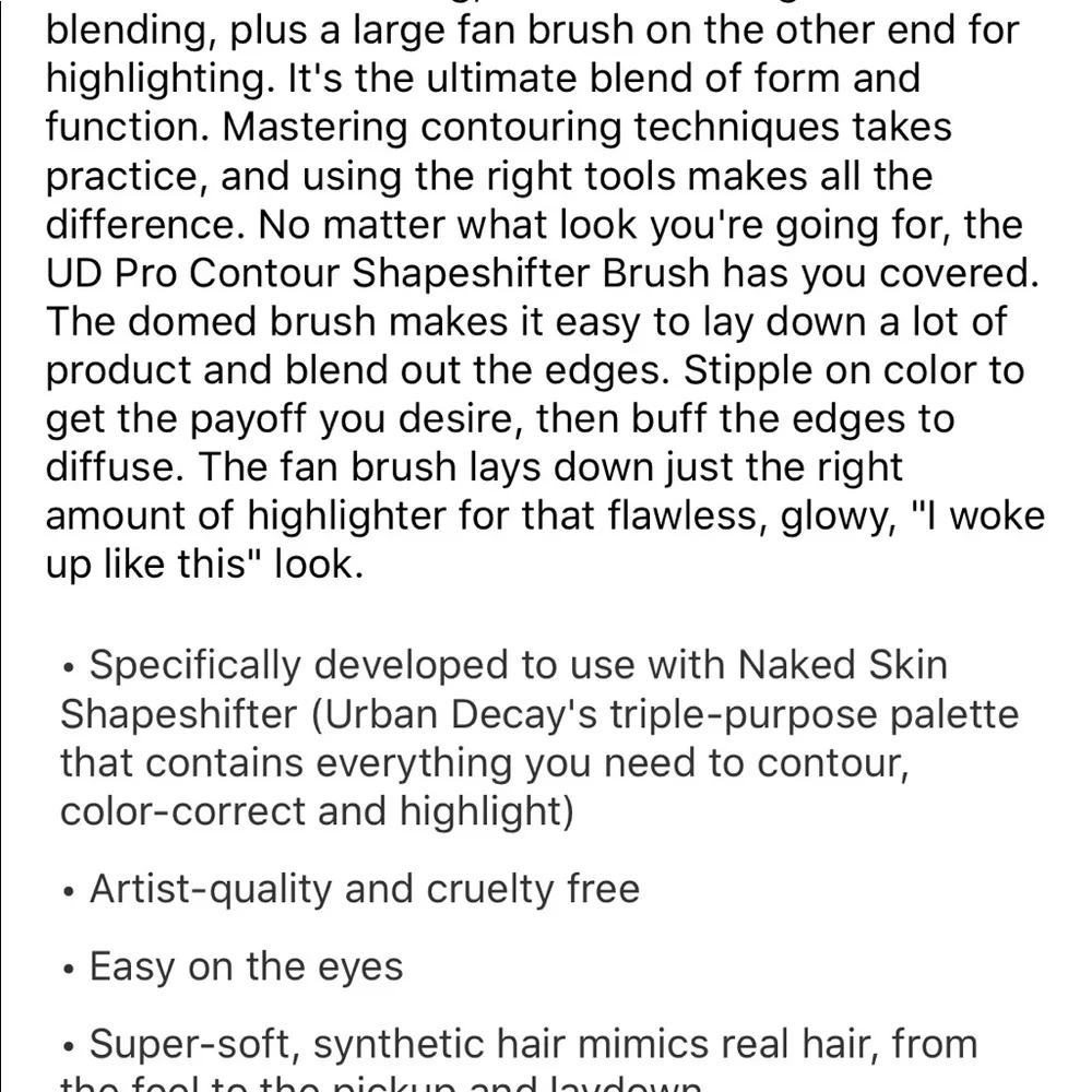 Urban Decay Pro Contour Shapeshifter Brush